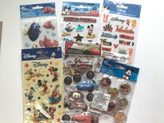 Lot EK Success Disney Scrapbook Stickers Mickey Cars Nemo Bottle Caps