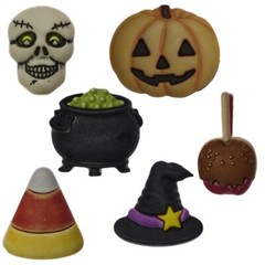Buttons Galore 50+ Assorted HALLOWEEN Theme Buttons Set for Sewing & Crafts