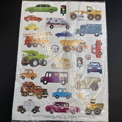 Current Scrapbook Sticker XL Sheet – Card Trucks Construction Kids – 608427