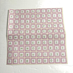 Vintage Scrapbook Alphabet LOT – 9 Sets of Paper Punchout & Tag Letters/Numbers