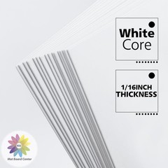 10 PCS 13×19 Inch White Uncut Mat Boards Acid Free 4Ply Thickness Core Photo