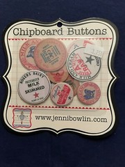 JENNI BOWLIN ASSORTED CHIPBOARD BUTTONS