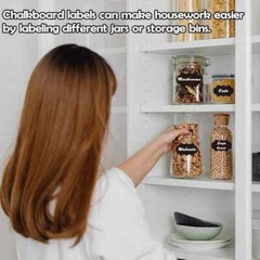 120 Stickers + 1 Pen Waterproof Reusable Label Stickers for Kitchen Food Storage