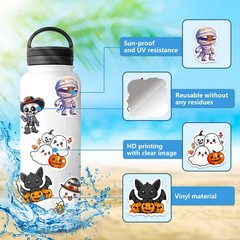 50PCS Halloween Stickers – «Trick or Treat» & Ancestor Honoring Theme Decals for
