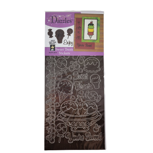 Dazzles Sticker Sheet Sweet Treats Stickers Scrapbooking Paper Crafts