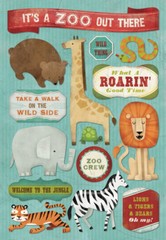 ZOO Cardstock Stickers-You Choose-Scrapbook Card Making Animals Monkey Zebra