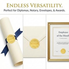 Gold Starburst Certificate Seals – 2″ Self-Adhesive Award Stickers, 100 Count fo