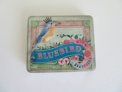 Bluebird Metal Stamp Set Melody Ross Chip Art 1/2″ Lowercase Letters in Tin