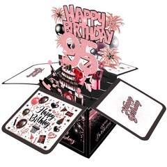 Joycard 95th Birthday Card, 95th Birthday Decorations for Women, Happy Birthd…