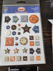 Lot of Scrapbook Stickers for Boys Epoxy K&Co Deja Views Dad Boy Vintage NEW #8