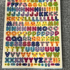 Sandylion Stickers Alphabet Letters Sticker Designs 2 Sheets Mylar Acid Free
