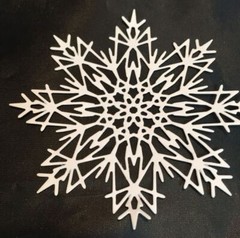Tim Holtz Holiday Die Cuts * Flurry #3 Snowflakes * 4 Glitter or 6 Cardstock