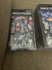 Huge Lot Of 119 Space Stickers New Reward Teacher Scrapbooking Party Sealed Pack