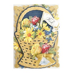 Anna Griffin Flower Pot Stickers, 20 pcs, 1 ea/20 designs, Perfect on any card!