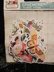 Prima Marketing Painted Floral – Ephemera w/Foil Accents, 656270