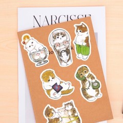 50pcs Cute Cats Stickers, Cat Lover, water bottle laptop no residue, 210