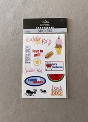 2 Sheets Keepsake Essentials Summer Stickers~Includes 27 Stickers~New In Package
