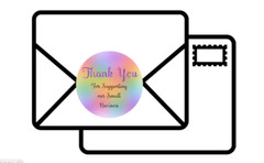 12 Thank You For Supporting Our Business Decals Envelope Seals Labels Stickers