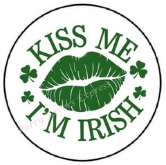 KISS ME I’M IRISH ST PATRICKS DAY ENVELOPE SEALS LABELS STICKERS PARTY FAVORS