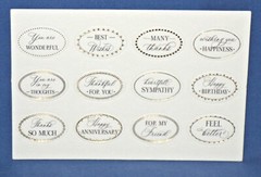 Anna Griffin Mini Sentiments Sticker Everyday & Holiday 288 pc Themed Sentiments