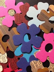 FLOWER Die-Cuts(6pc) Approx.2″Dia.•Garden•Blooms •Summer•Spring•Nature