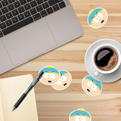 SOUTH PARK CARTMAN FACE DIE CUT VINYL 50 CT STICKER PACK