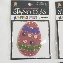 NEW Lot 6 Stand Outs Sticker Applique Iron On Easter Fall Halloween Bunny Ghost