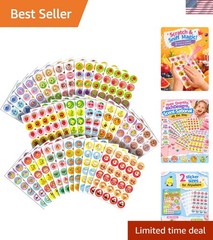 Scratch and Sniff Stickers – 864 Pieces, 12 Different Scents, 36 Sheets – Reward