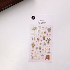 FLOWER CAFE – Adorable scrapbooking sticker