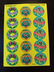 SCRATCH N SNIFF *YOU CHOOSE* SCENTED STICKER SHEET – REWARD STICKERS – SCRAPBOOK
