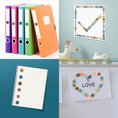 Boho 4200 PCS 0.75 Inch 12 Colors round Colored Dot Stickers
