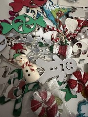 Large Lot Of Christmas Craft Embellishments