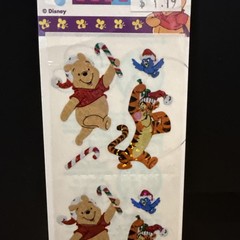 Vintage SandyLion Stickers Disney Winnie The Pooh Tigger Christmas sealed new