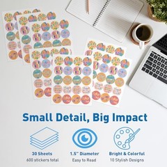 S&O 600 Thank You for Supporting My Small Business Stickers – Cute Thanks