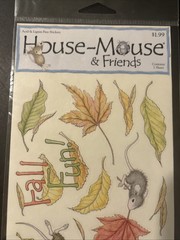 House Mouse & Friends Fall Themed 2003 Stickers 2 Sets HMSXL5 & HMSXL6