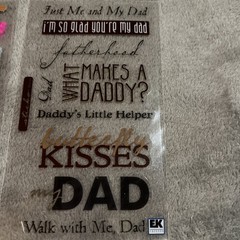 Fathers Day Fishing Tool Stickers Jolee’s Boutique EK Success Phrase