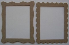 {5} FRAME VARIETY – Bare Picture Frame Chipboard Die Cuts – 1 of Each Design