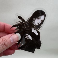 Goth Raven Man Woman Stickers Gothic Junk Journal Collage Scrapbooking