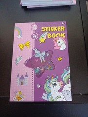 STICKERBOOK FOR KIDS 18 SHEETS A5 UNICORN (C)
