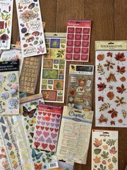 1 LB Stickers School Birthday Sports Child Holiday Hearts Wedding Flowers LOT E