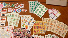 Huge Lot of Stickers over 57 full sheets, Unused, Mix of vintage and recent
