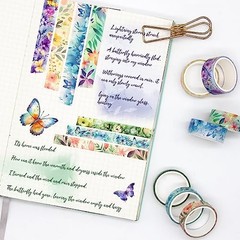 20 Rolls Washi Tape Set Floral Butterfly Decorative Masking Tape Scrapbooking Ar