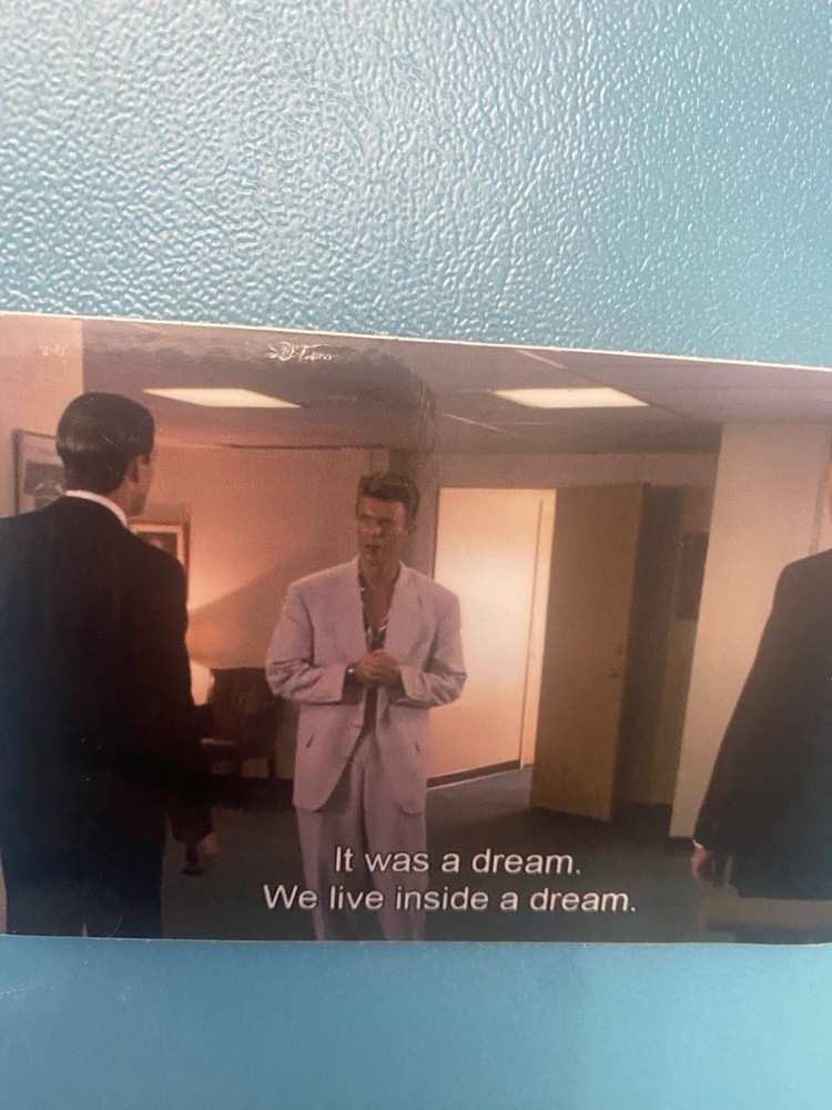 VINYL Phillip Jeffries Sticker Decal About 3×4 Inches TP We Live Inside A Dream