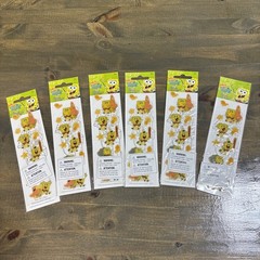 SpongeBob Patrick Bob L’ponge Vintage Autocollants Stickers . New in pkg! 6 Pkg
