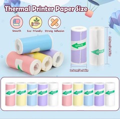 10 Pack Colorful Sticker Maker Refills Compatible with Hello Blink – DIY Sticker