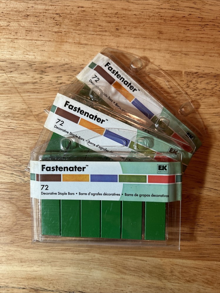 EK Success Fastenater 72 Staple Bars Refill Metal CLOVER EKFSVP36. New in box.