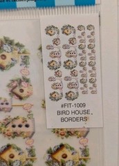 Royal Langnickel Easy Rub-On Transfer Birdhouse Morning Glory Flowers Lot 6×9