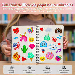 2 Pack Reusable Sticker Book Collecting Album Contains 30+30 blank release paper