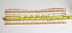 PSX Design WEDDING MEMORIES BORDERS 12″ Sticker Sheet SR1203 (2002) Pink Flowers