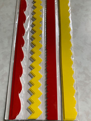 JO ANN SCRAP ESSENTIALS BORDERS MULTI-COLOR MULTI-SHAPE BORDERS 32 PCS #2A